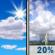 Tuesday: A 20 percent chance of showers and thunderstorms after noon.  Mostly sunny, with a high near 93.